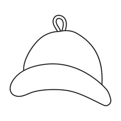 Sauna hat vector icon.Outline vector icon isolated on white background sauna hat.