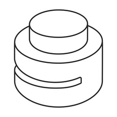 Puncher paper vector outline icon. Vector illustration hole paper on white background. Isolated outline illustration icon of punch .
