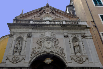Fototapeta na wymiar church of Santa Maria Maddalena Genoa Italy
