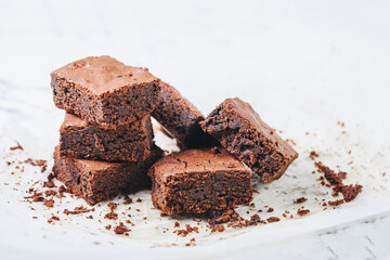 Chocolate brownie fudgy delicious dessert cake pudding recipe