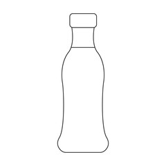 Lemon vector outline icon. Vector illustration citrus on white background. Isolated outline illustration icon of lemon .