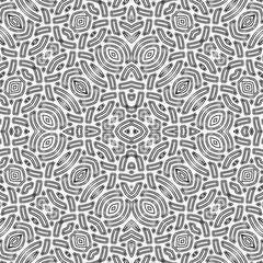 Psychodelic seamless geometric pattern.
