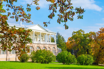 Saint Petersburg summer. Russia regions. City Pushkin on a summer day. Tsarskoe Selo. Landscape...