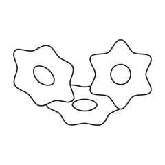 Pasta vector outline icon. Vector illustration spaghetti on white background. Isolated outline illustration icon of pasta.