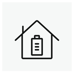 Smart home vector icon. Editable stroke. Symbol in Line Art Style for Design, Presentation, Website or Apps Elements, Logo. Pixel vector graphics - Vector