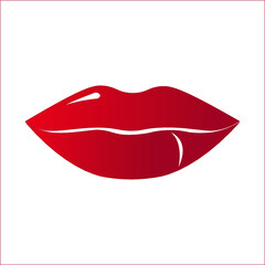 kiss on a white background isolated