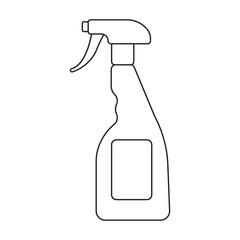 Detergent vector outline icon. Vector illustration powder for laundry on white background. Isolated outline illustration icon of detergent.