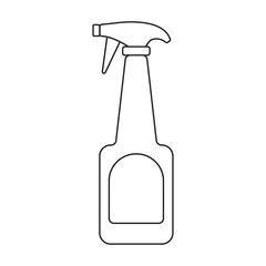 Detergent vector outline icon. Vector illustration powder for laundry on white background. Isolated outline illustration icon of detergent.