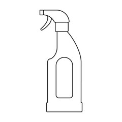 Detergent vector outline icon. Vector illustration powder for laundry on white background. Isolated outline illustration icon of detergent.