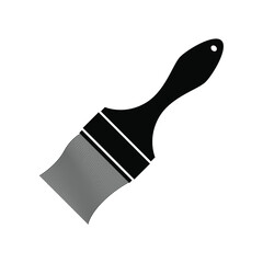 Silhouette paint brush. Vector drawing. Element for your design.