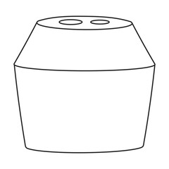 Pencil sharpener vector outline icon. Vector illustration sharpen blade on white background. Isolated outline illustration icon of pencil sharpener.