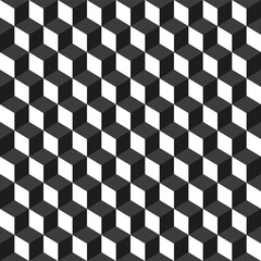Seamless 3d cube abstract geometric pattern background texture