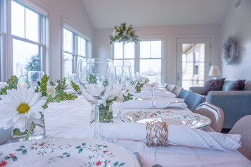 Table Set for Many People