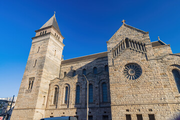 Fototapeta premium Exterior view of the Iglesia gotica church