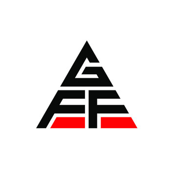 GFF triangle letter logo design with triangle shape. GFF triangle logo design monogram. GFF triangle vector logo template with red color. GFF triangular logo Simple, Elegant, and Luxurious Logo. GFF 