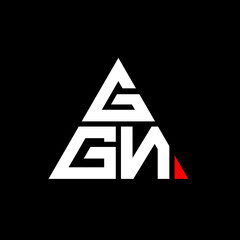 GGN triangle letter logo design with triangle shape. GGN triangle logo design monogram. GGN triangle vector logo template with red color. GGN triangular logo Simple, Elegant, and Luxurious Logo. GGN 