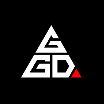 GGD triangle letter logo design with triangle shape. GGD triangle logo design monogram. GGD triangle vector logo template with red color. GGD triangular logo Simple, Elegant, and Luxurious Logo. GGD 