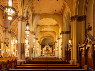Obraz premium Interior view of the Saints Peter and Paul Church
