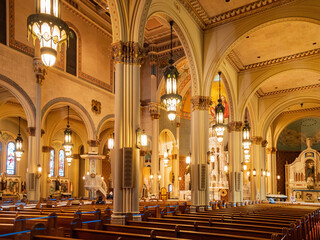 Obraz premium Interior view of the Saints Peter and Paul Church