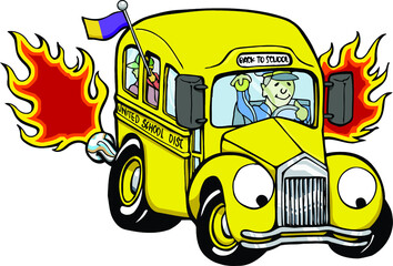 classic school bus | hot rod bus
