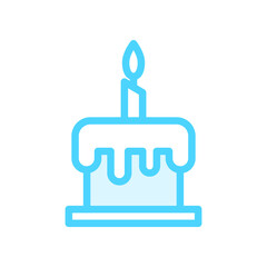 Illustration Vector Graphic of Birthday Cake icon