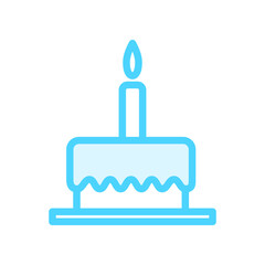 Illustration Vector Graphic of Birthday Cake icon