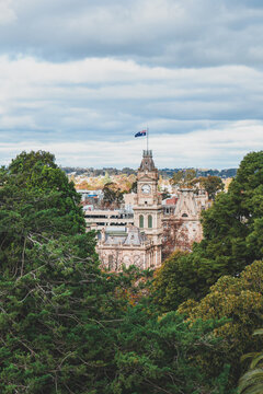 Bendigo top view in Victoria Australia