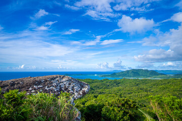Fototapeta na wymiar 沖縄県石垣島の屋良部岳から見る風景 Ishigaki Okinawa Yarabu-dake