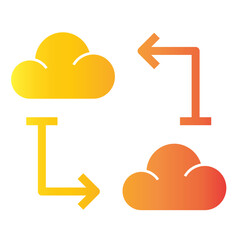 hosting transfer gradient icon