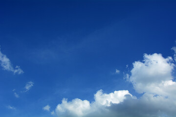 Blue sky with clouds beautiful nature background.