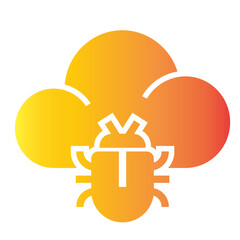 bug hosting gradient icon