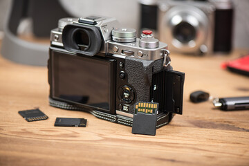 Fototapeta na wymiar SD memory card