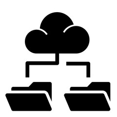 hosting folder glyph icon