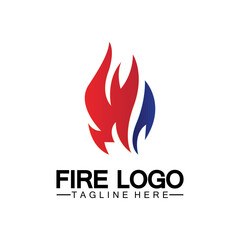 Fire Flame Logo design vector template