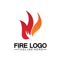 Fire Flame Logo design vector template