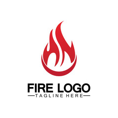 Fire Flame Logo design vector template