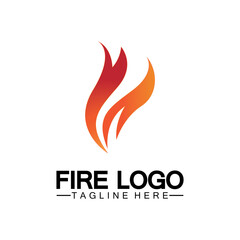Fire Flame Logo design vector template
