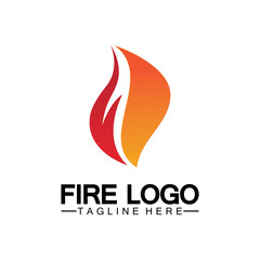 Fire Flame Logo design vector template