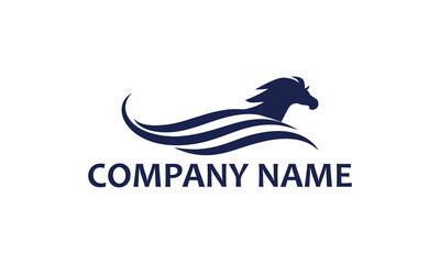 Horse logo design. horse elegant logo symbol vector for company 