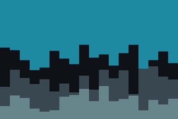 Obraz premium Abstract illustration cityline background 