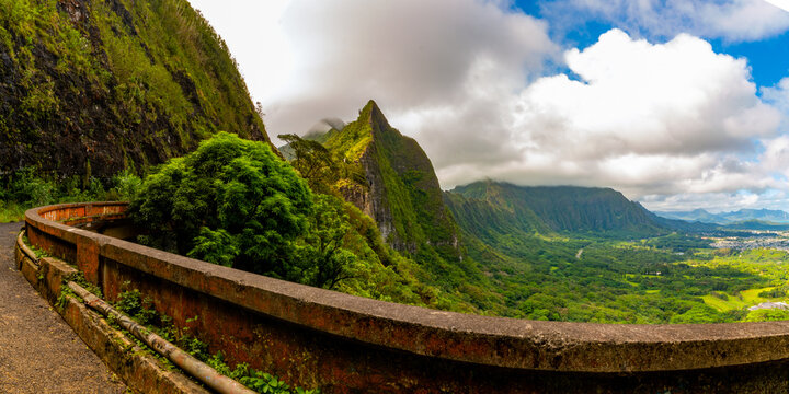 The Old Pali Highway on Oahu