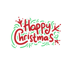 Christmas Decoration Holiday quote text typography design graphic vector illustration