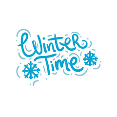 winter ice december season quote text typography design graphic vector illustration