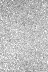 Silver background Abstract Bokeh Christmas.