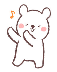 踊る子供シロクマ