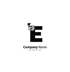 Obraz premium modern letter e logo concept with white background