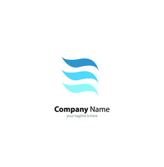 modern letter e logo concept with white background