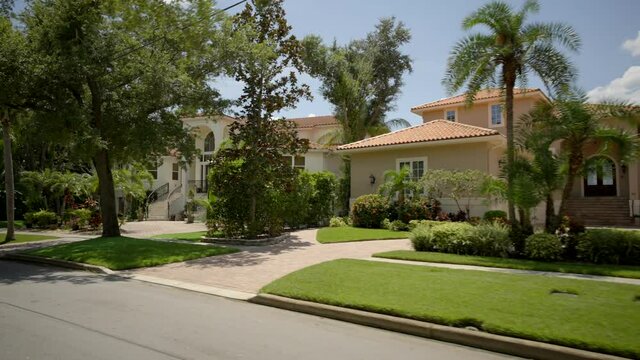 Luxury homes in Tampa FL Davis Island shot with 4k motion camera