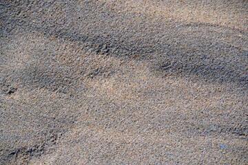 Fine luminous sand patterns in the beach of Matosinhos