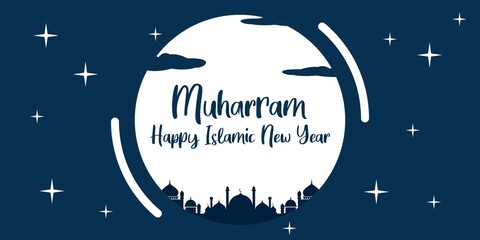 Muharram islamic new year design